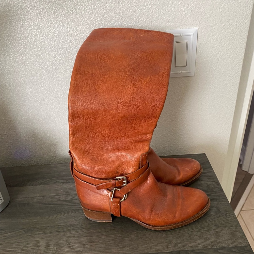 Ralph Lauren Purple Lable Italian Handmade Leather Riding Boots